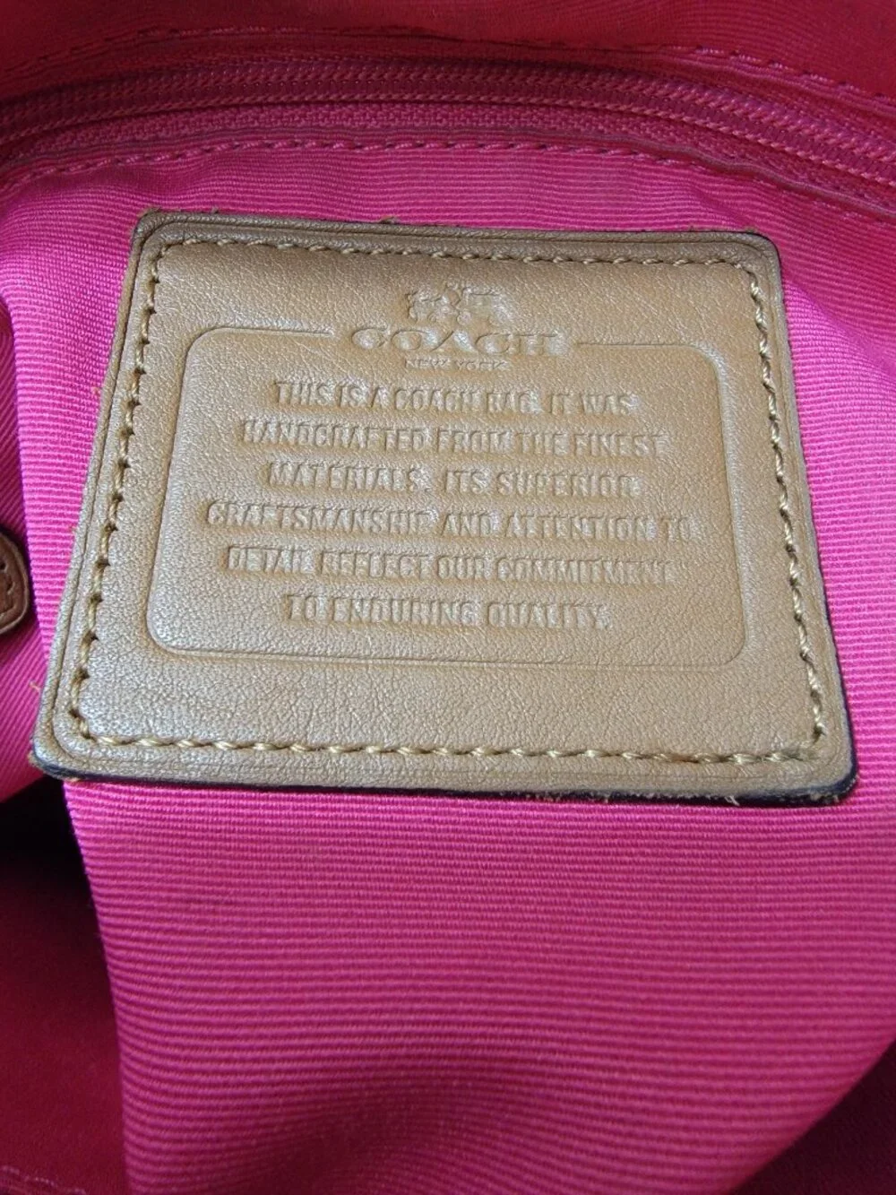 Coach File Bag Varsity Stripe Signature Coach Cross Body Handbag Pink F38402